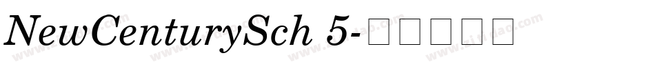 NewCenturySch 5字体转换